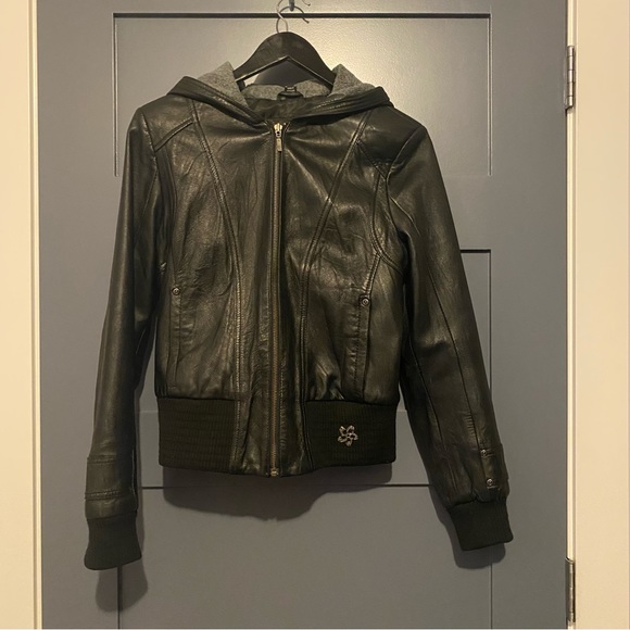 Women's 100% Vintage Leather Jacket - Picture 1 of 7